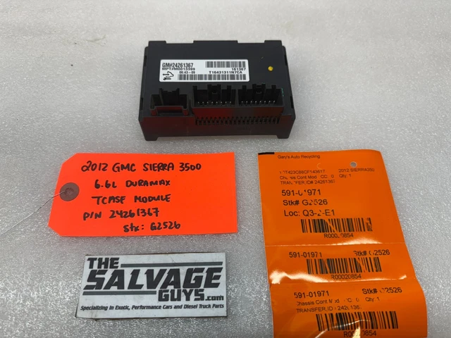 07-14 GMC SIERRA 2500Hd 3500 Transfer Case Control Module Tccm 24261367 ...