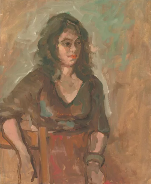 Mid 20th Century Oil - Young Woman