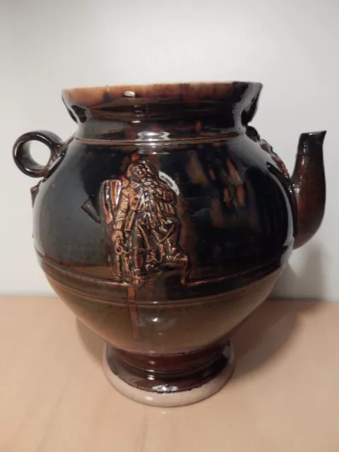 Cruche poterie céramique XVIII XIX terre vernissée gres émaillé 18 19eme siecle