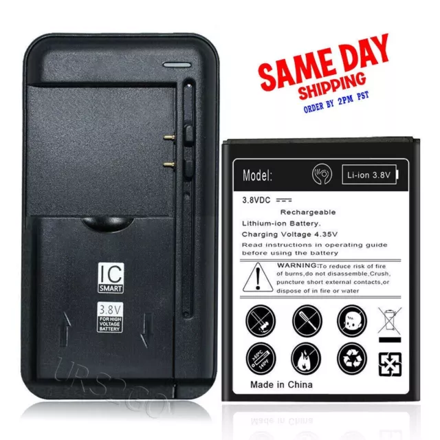 High Capacity 3200mAh Battery Charger for ZTE Warp 7 N9519 Grand X 3 Z959 Phone