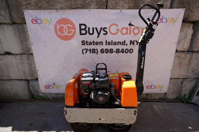Multiquip MQ MRH-800 Double Drum Walk Behind Tandem Roller Only 6 Hours of Use.