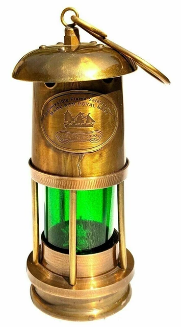 Nautische Lampe Messing Kleine Öllampe Antike Schiffslaterne Maritimes...