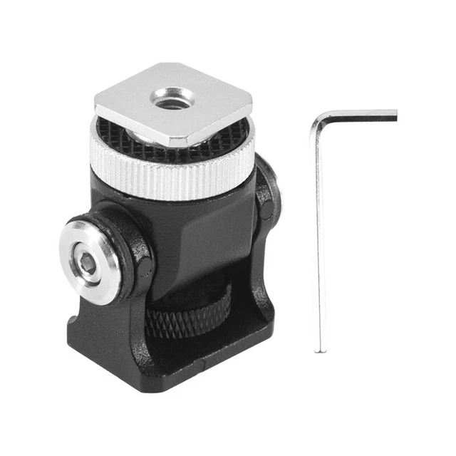 Hot Shoe Monitor Supporto Flash Microphono Supporto Flash Fotocamera Vite 1/4 Pollici Bracke Q7V3