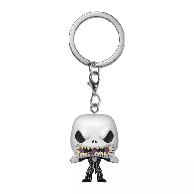 Funko Poche Pop Porte-Clé: The Nightmare Before Noël Jack Effrayant Visage Neuf