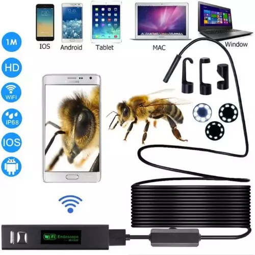 Endoscope Sans Fil WiFi Caméra d Inspection HD 10M pour Android IOS Windows Mac