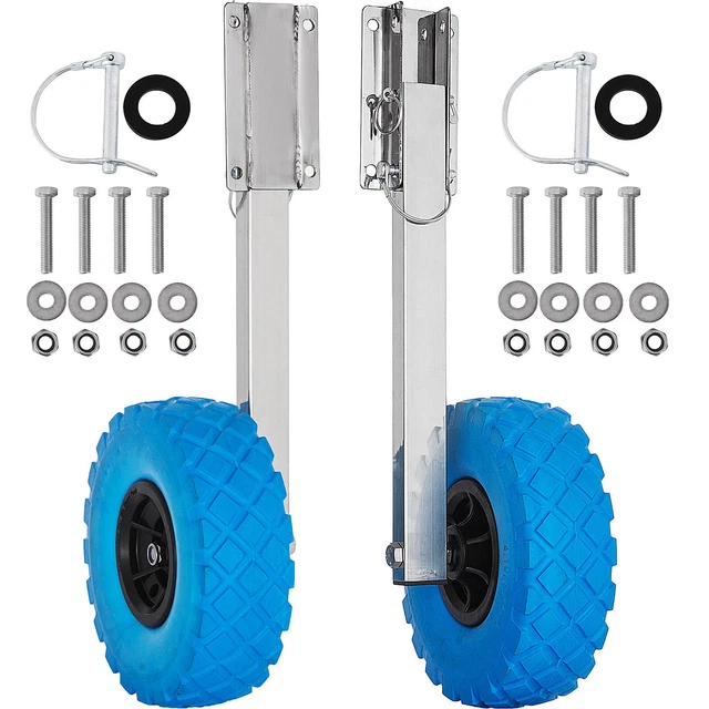 VEVOR BOAT TRANSOM Launching Wheels 300 lbs For Inflatable Boat Dolly ...