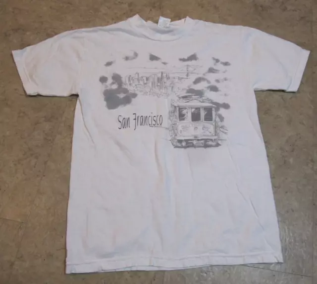 Vintage 90s San Francisco Bridge Trolley Car T-Shirt Women's Size M Medium