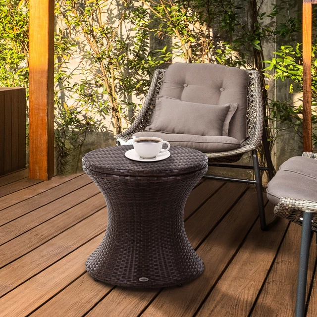 Cool bar patio shop beverage cooler table