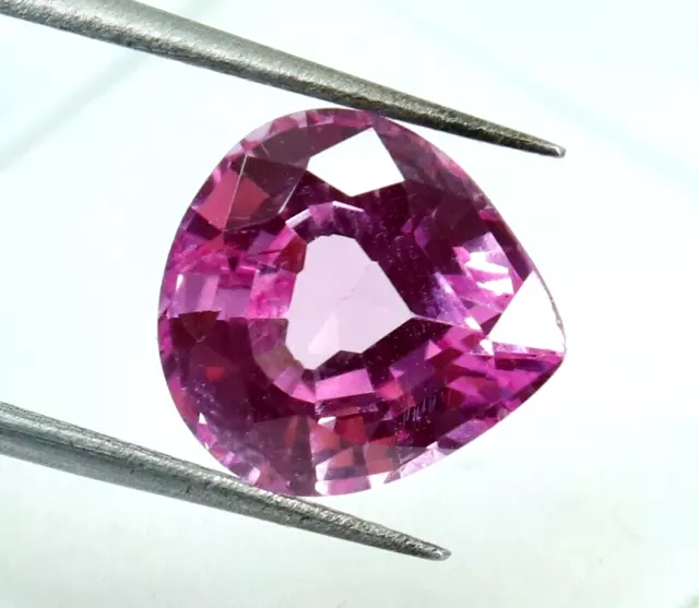 AAA+ 5.30 Ct Natural Flawless Ceylon Pink Sapphire Pear Cut Loose Gemstone