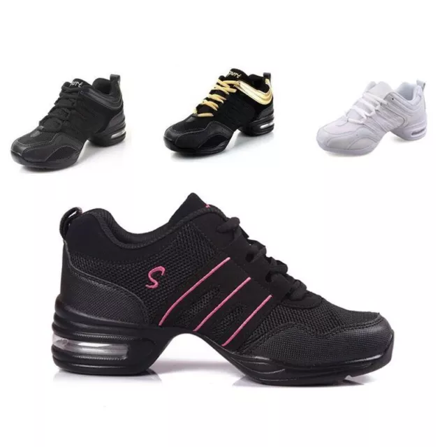 Mesh Dance Shoes Woman Jazz Soft Outsole Dance Sneakers Breathable Lightweight