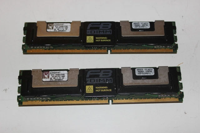 8GB (2 x 4GB) KINGSTON KTH-XW667LP/8G DDR2 PC2-5300F SERVER RAM ECC Buffered