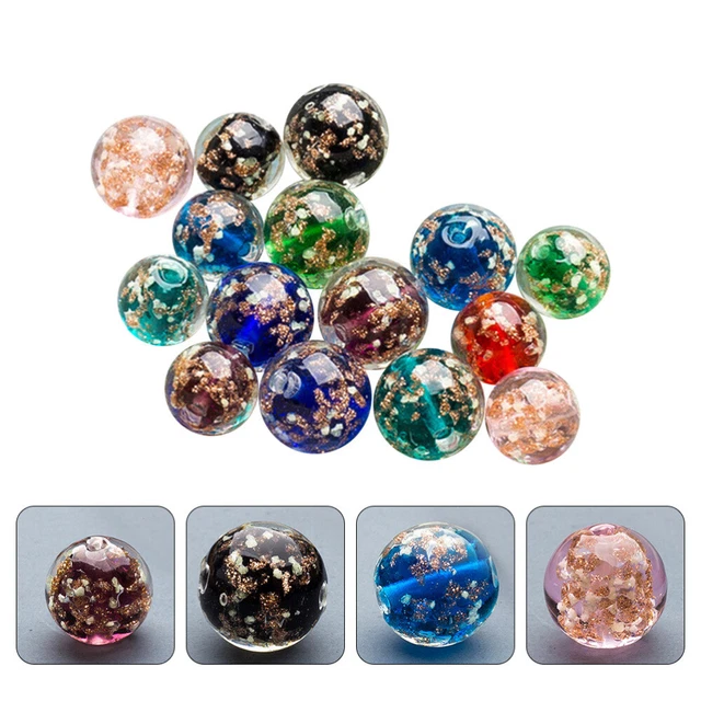 40Pcs Lampwork Beads Luminous jewelry making supplies Lisse En Verre Perles Fabr