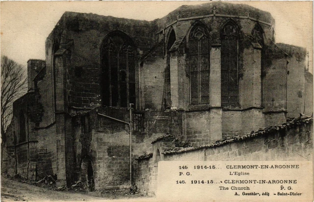 CPA AK Militaire CLERMONT-en-ARGONNE - L'Église (361805)