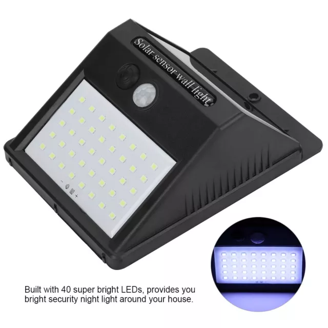 LED Solar Powered Light Human Body Induction Waterproof Wall Lamp For Yard SD