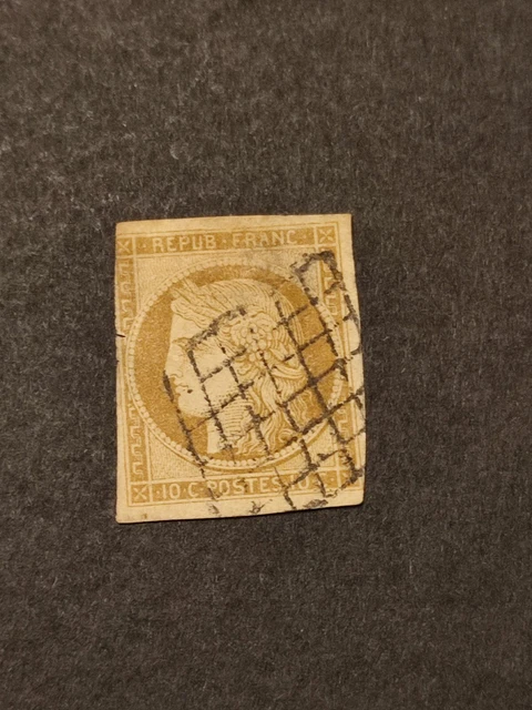 ***Timbre De France***    Type Ceres N° 1 Oblitere