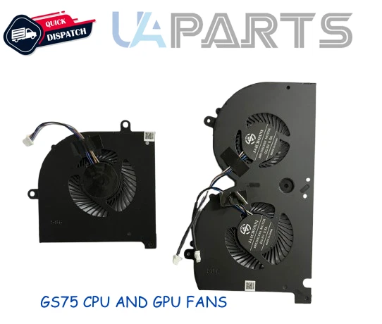 Ventola CPU E GPU Caraccessory Per MSI GS75 Stealth P75 Creator (MS-17G1/MS-17G2) &ndash; 5V, 4 Pin