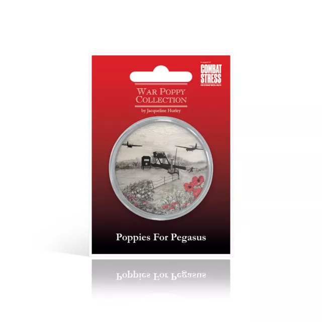 The War Poppy Collection Silver Coin Medal - Poppies For Pegasus