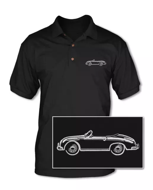 Porsche 356 Coupe Adult Pique Polo Shirt - 10 Colors - German Car