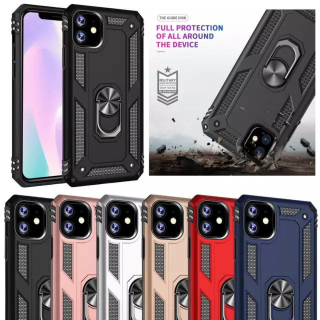 For Apple iPhone 13 12 11 Pro Mini Max SE Ring Armor Shockproof TOUGH Phone Case