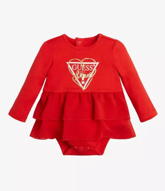 Guess  Abito Vestito Body  Bambina  Autunno  Inverno Taglia   12  Mesi