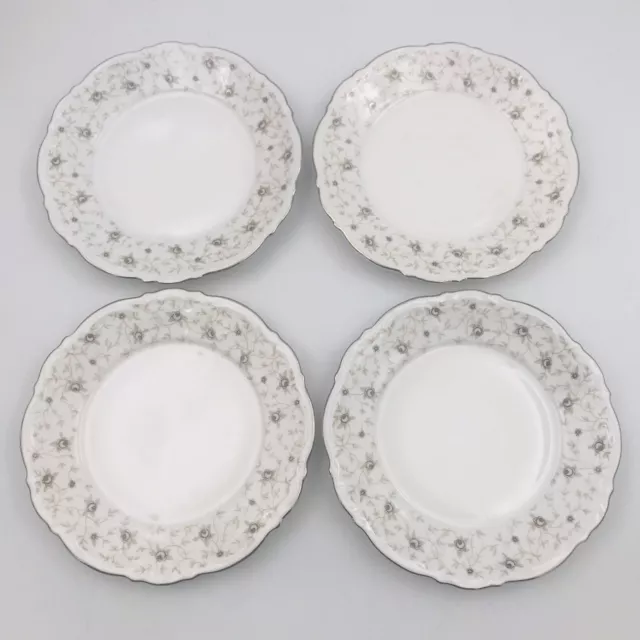Four (4) Vintage Mitterteich Bavaria Lady Linda Germany Bread Butter Plates