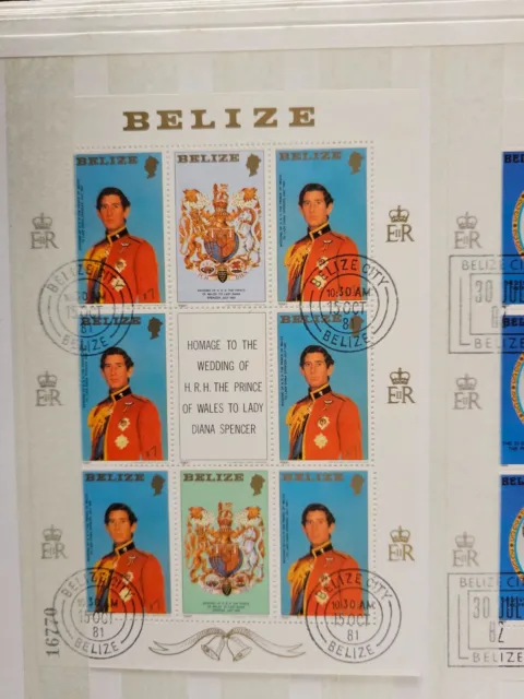 timbres du belize prince of wales