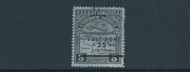 Venezuela 1932 Poste Aérienne Tampon Avec 1937 Vale Par Et Revalue Ovpt F/VF