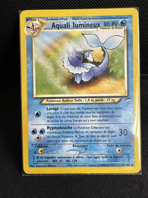Carte Pokémon Aquali Lumineux Set Neo Destiny 52/105 FR
