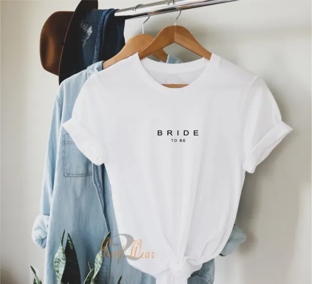 Bride to be T Shirt, Minimal design. hen party shirts,  bridesmaid,  I do crew