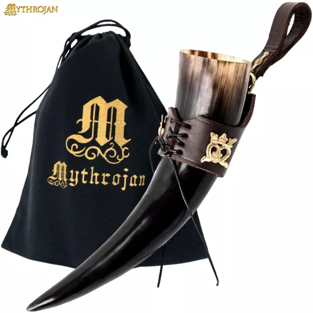 Viking Horn Mug Drinking Beer Ale Medieval Cup Game Tankard Wine Mead Mug 250 ML