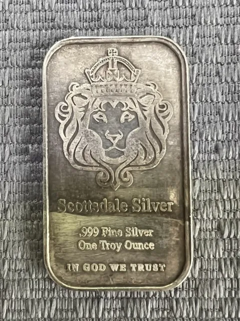 1 oz Silver Bar - Scottsdale - One Troy ounce - Receive Bar In Pic