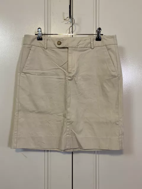 Mossimo Ladies Size 8 Beige Cotton Blend Skirt In Excellent Condition