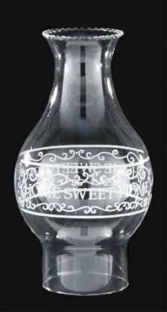 New #769 Home Sweet Home Kerosene Lamp  Chimney 3 x 8 1/2    BOROSILICATE Glass