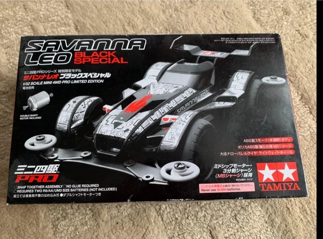 TAMIYA MINI 4WD Pro Savanna Leo Black Special 1/32 Double Chass