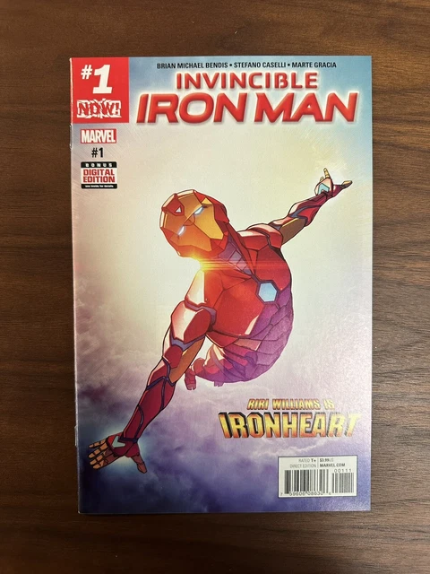 INVINCIBLE IRON MAN #1, (2017), 1st Cover App RIRI WILLIAMS (IRONHEART), NM- 9.2