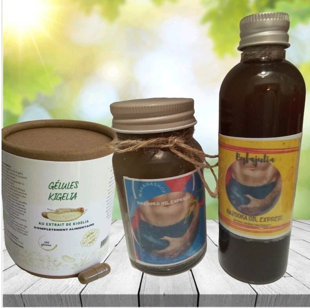 Kit Sirop Bazooka + Crème & Huile Concentré Super Dosé - 400 X 3, Fabriqué En France 2022
