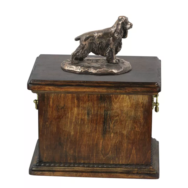 English Cocker Spaniel, dog urn made of cold cast bronze, ArtDog, UK - kind1