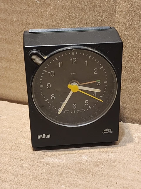 インテリア時計 BRAUN voice control 4745 AB40vsl MOMA Vintage Braun Voice Control Alarm Clock Germany | eBay