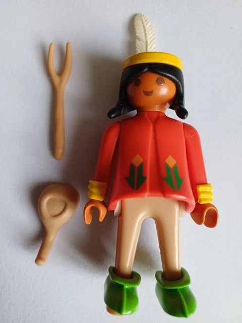 Vieux PLAYMOBIL 3733 – Camp Indien Complet Avec Tipi, Chevaux Et Western