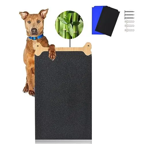 Bamboo Dog Scratch Pad for Large Dog-Dog Scratching Pad Double Sided Large Si...