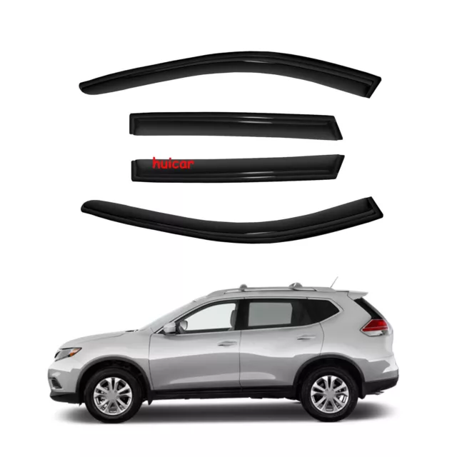 WINDOW VISORS DEFLECTOR For 1420 Nissan Rogue Vent Shade Rain Guards