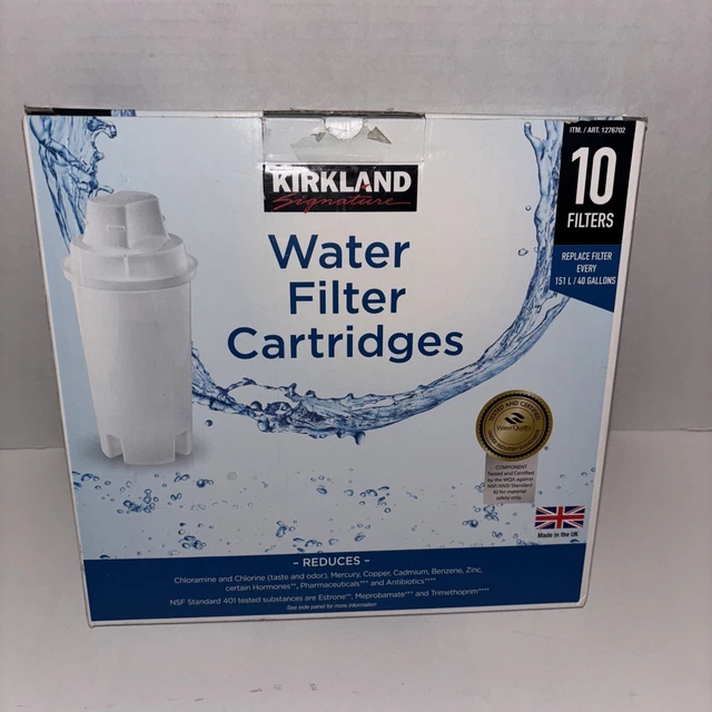 ((9 FILTERS)) KIRKLAND Signature 1276702 Water Filter Cartridge for