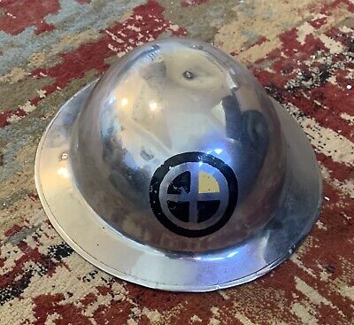 WWI Parade Helmet Military Doughboy Aluminum Parade Brodie War Head Gear