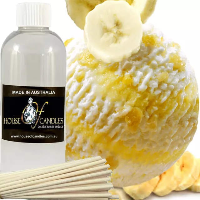 Banana Buttercream Diffuser Fragrance Oil Refill Air Freshener & Reeds