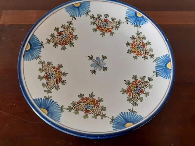 COUPE EN FAIENCE DE NEVERS "G.MONTAGNON" Diam 19 cm