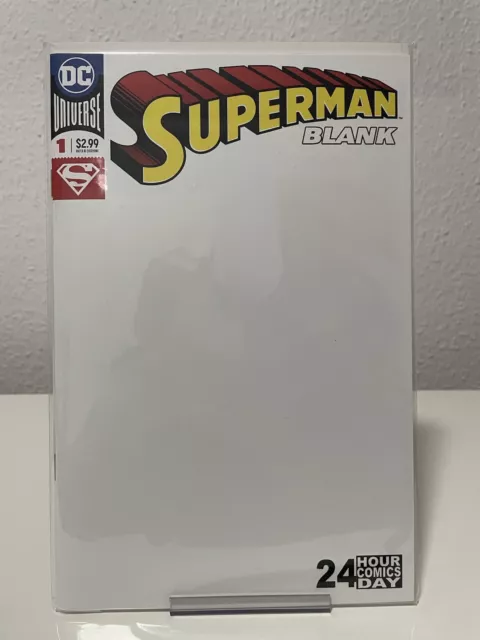 Superman #1 Blank Variant Comic Heft US DC Comics Top bagged and Boarded