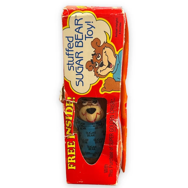** Vintage - SUGAR BEAR - ORIGINAL BOX - Super GOLDEN Crips Cereal *