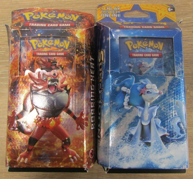 POKEMON TCG 2017 Sun &amp; Moon Bright Tide &amp; Roaring Heat Theme Decks 120 ...