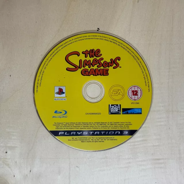 I Simpson Il Videogioco Simpsons Sony Ps3 Playstation 3 Pal Italiano Originale