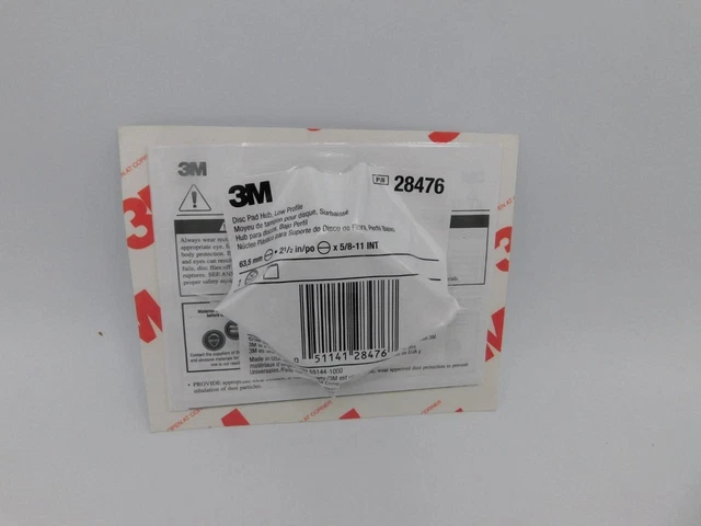 3M Disc Pad Hub 28476 2-1/2" 5/8-11 Internal Low Profile BRAND NEW Free Shipping